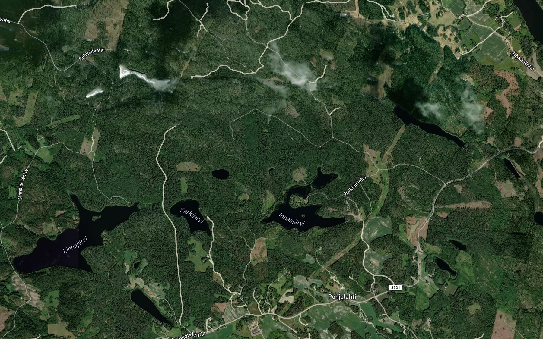 Satellite map of the Paskolampi