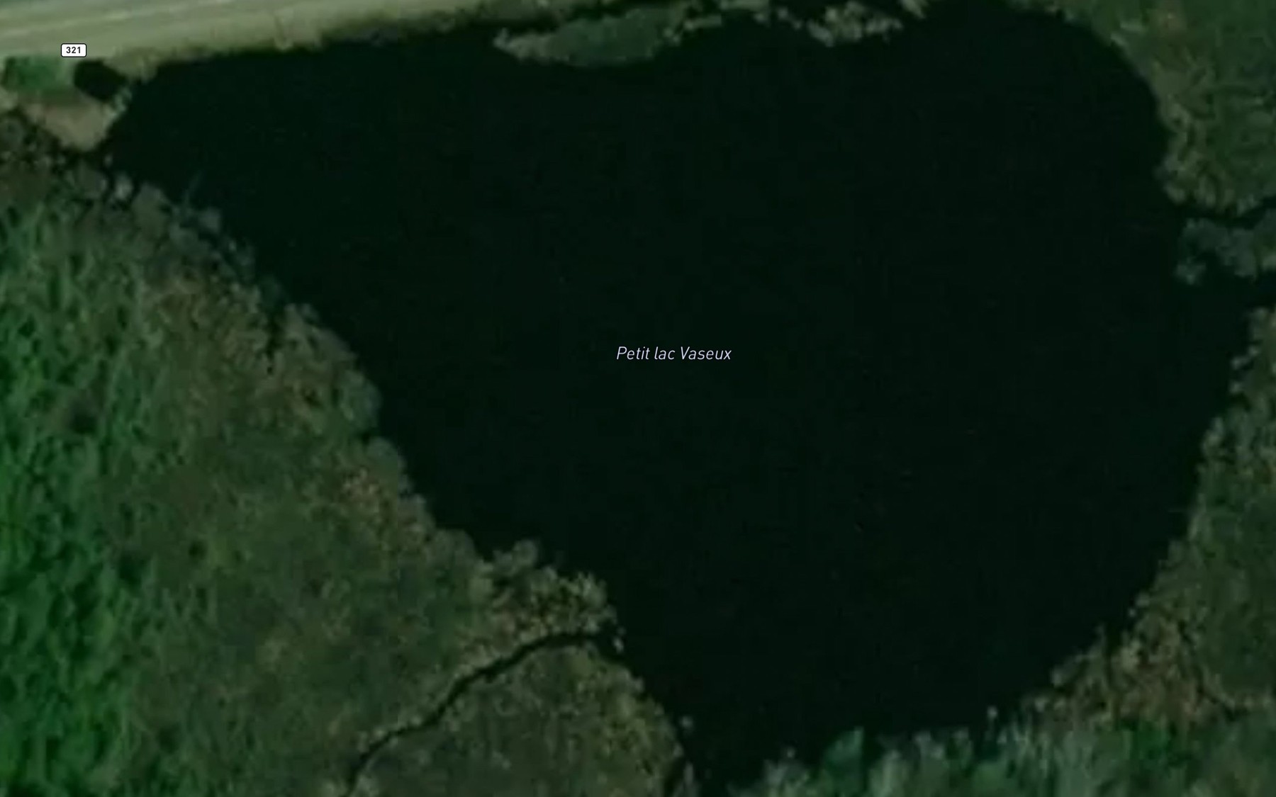 Satellite map of the Petit lac Vaseux