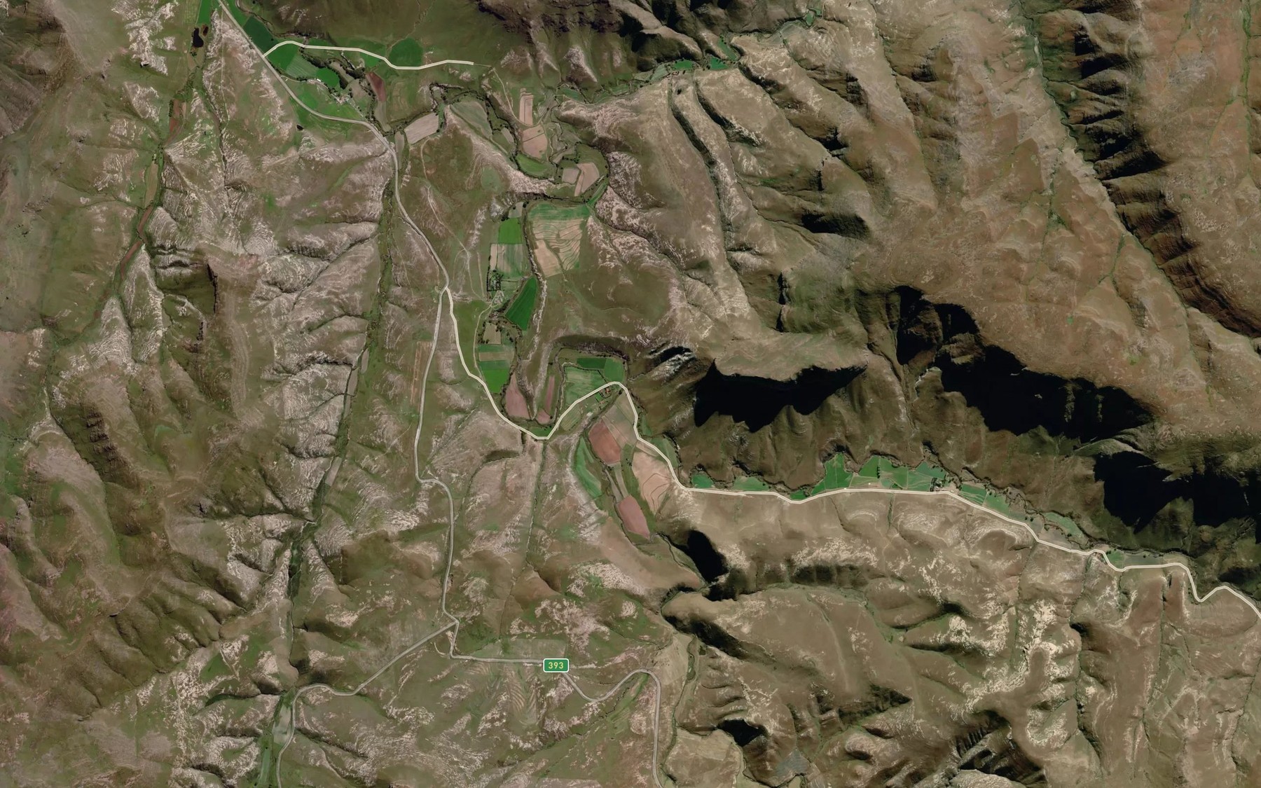 Satellite map of the Bamboeshoekspruit