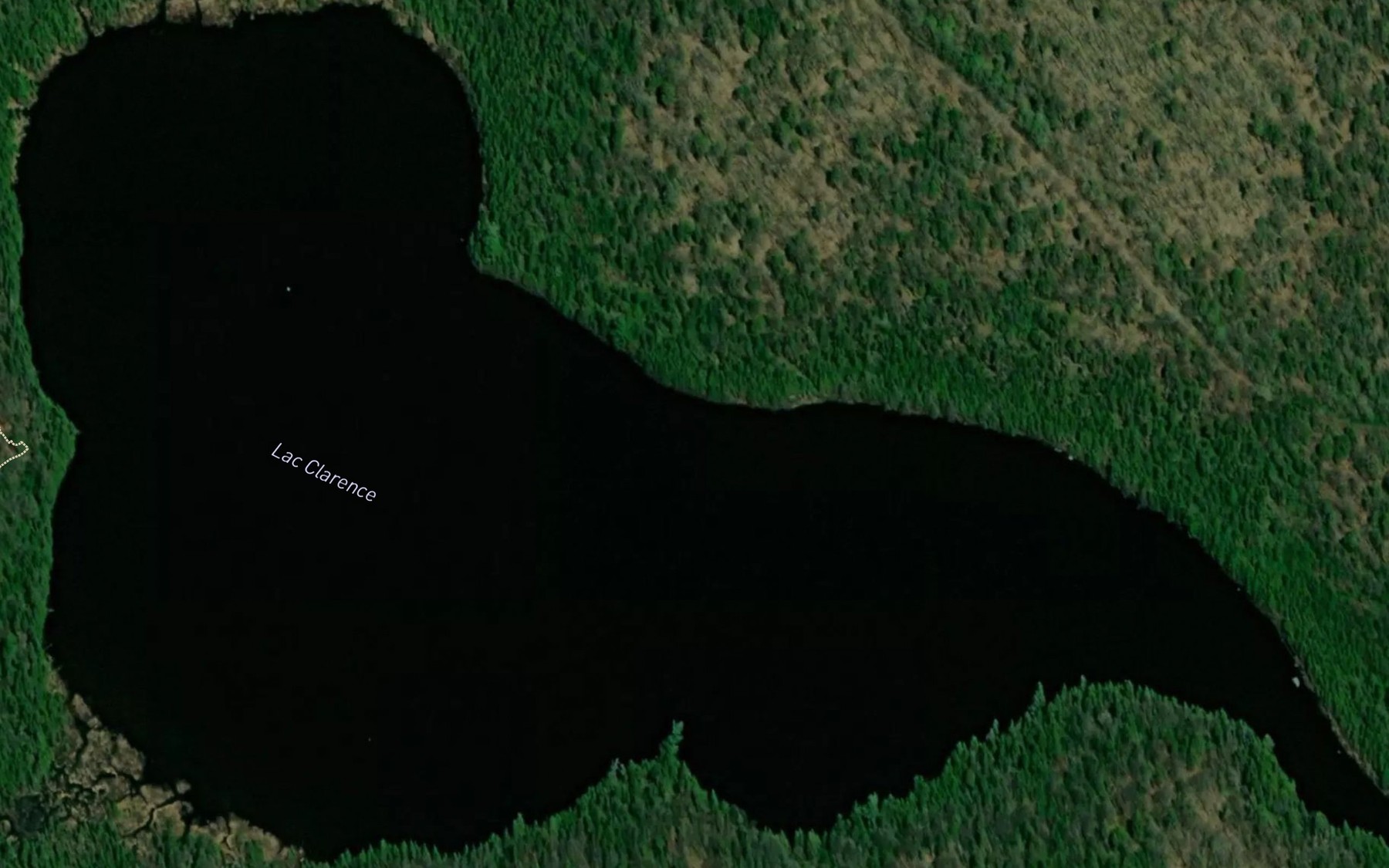 Satellite map of the Lac Clarence