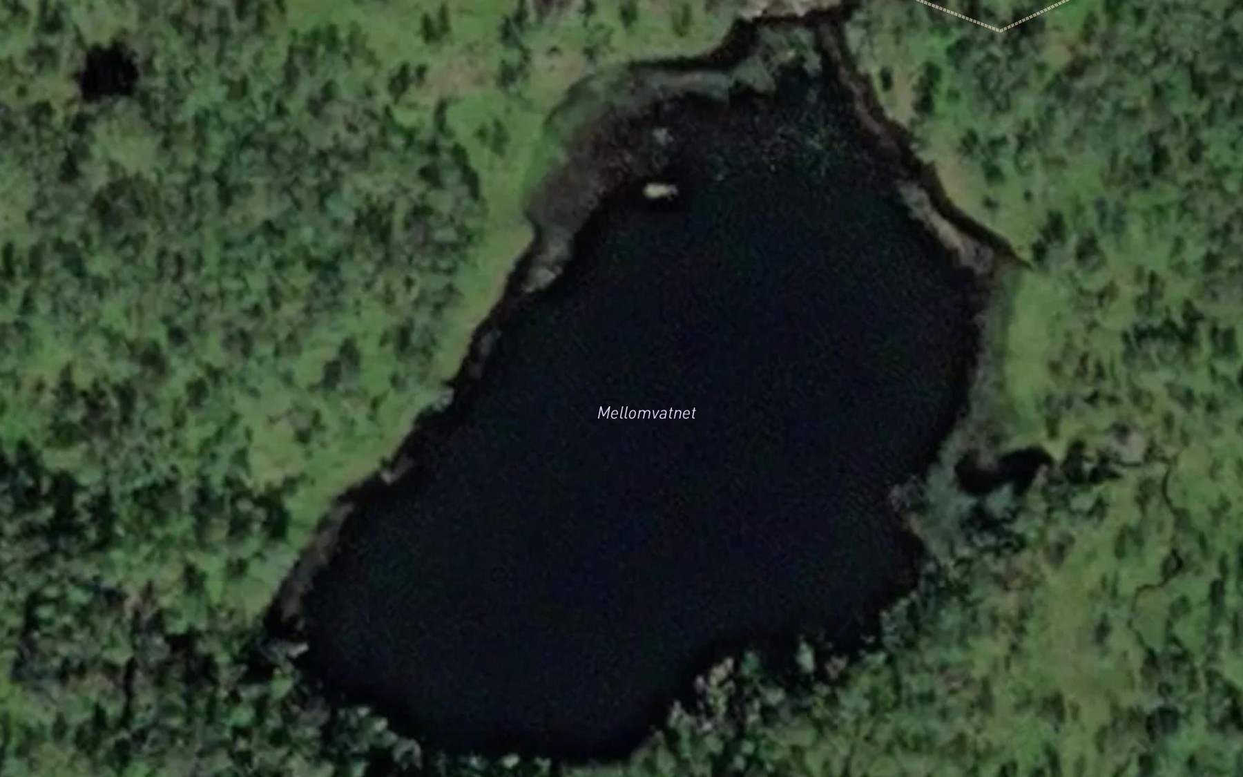 Satellite map of the Mellomvatnet