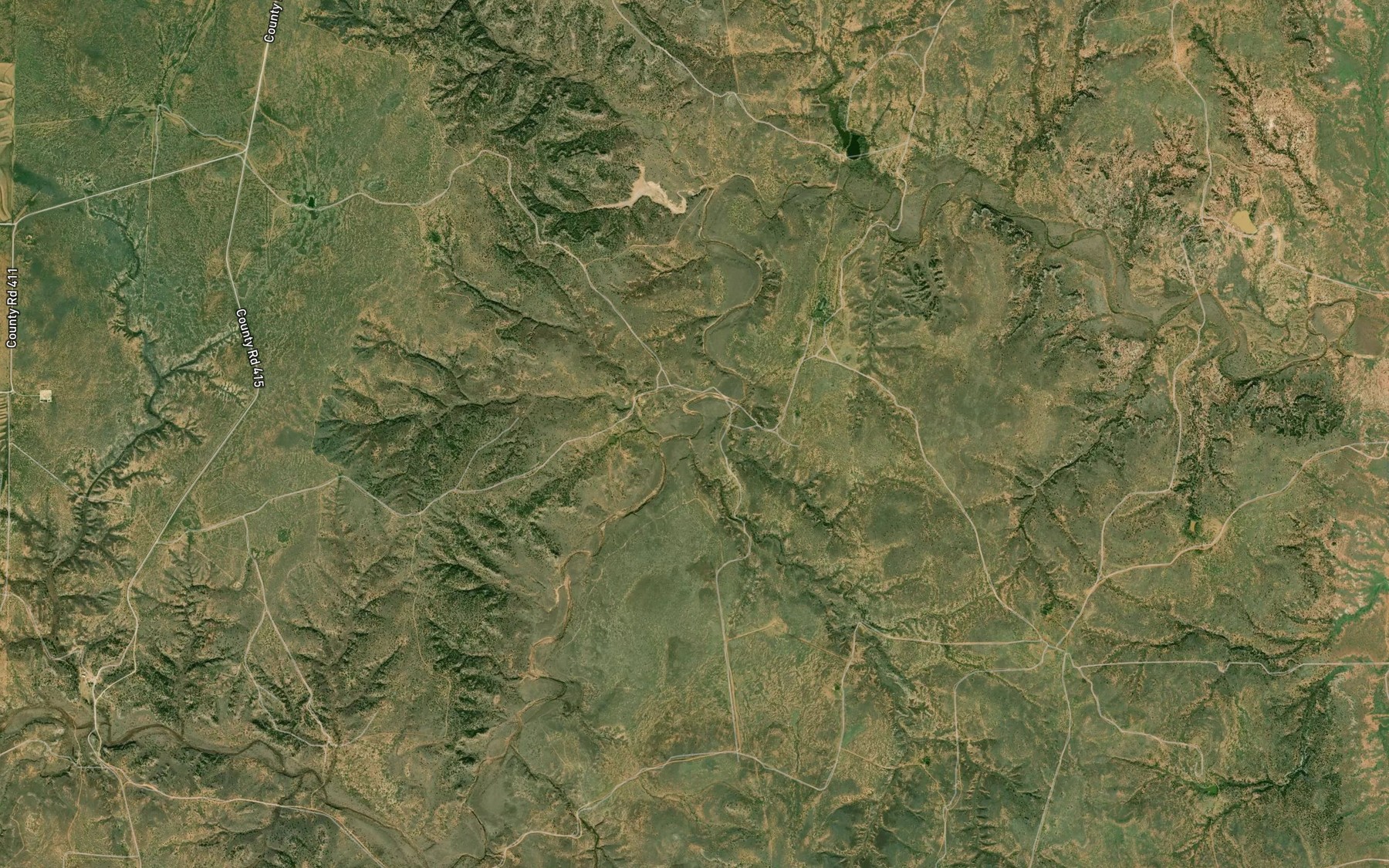Satellite map of the Rider Creek
