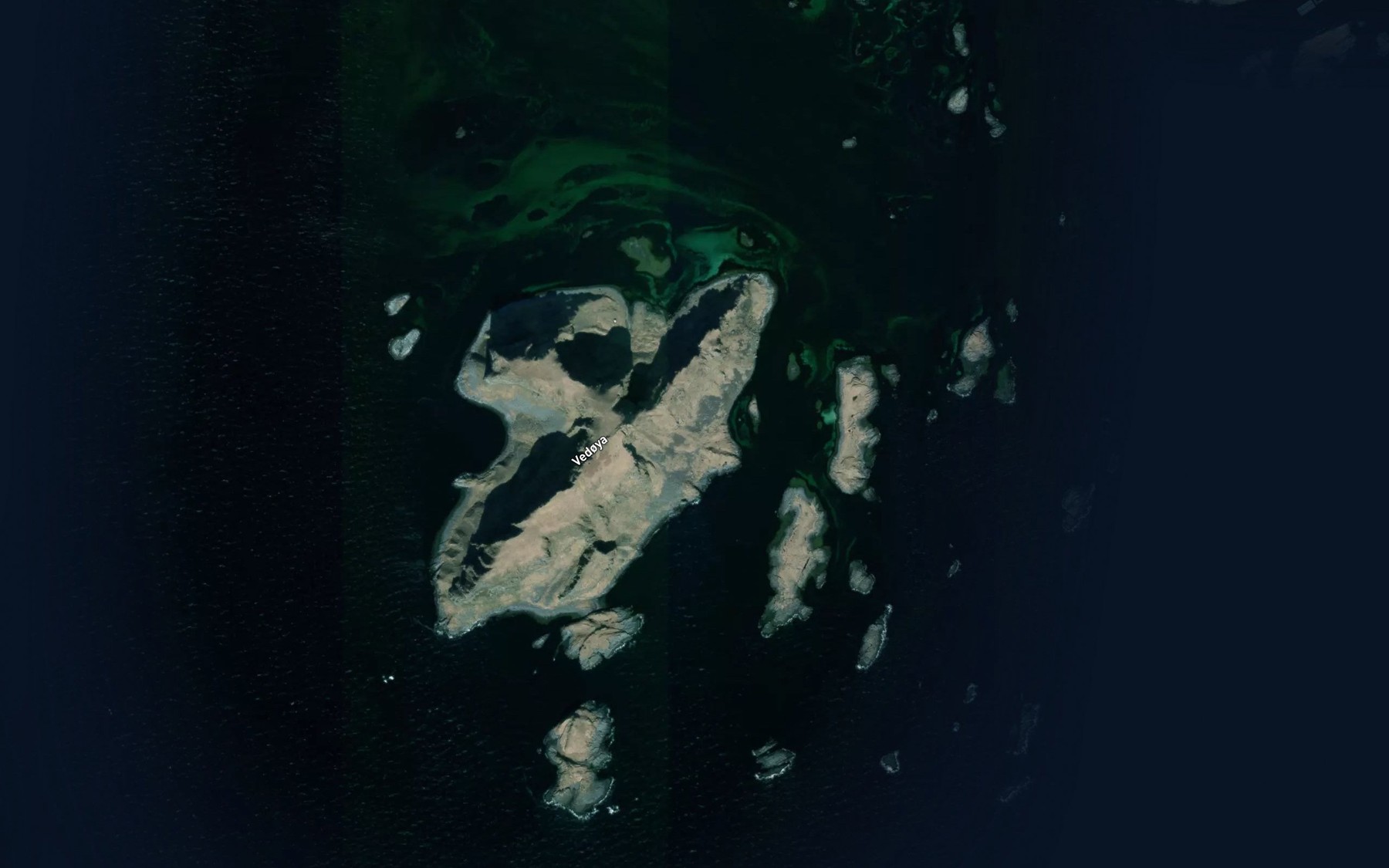 Satellite map of the Vedoyhamna
