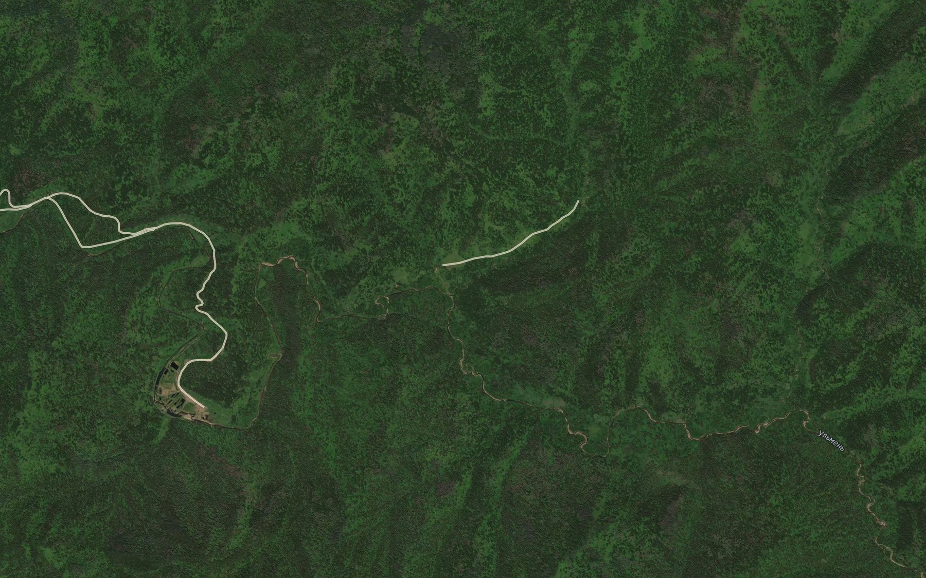 Satellite map of the Karagach