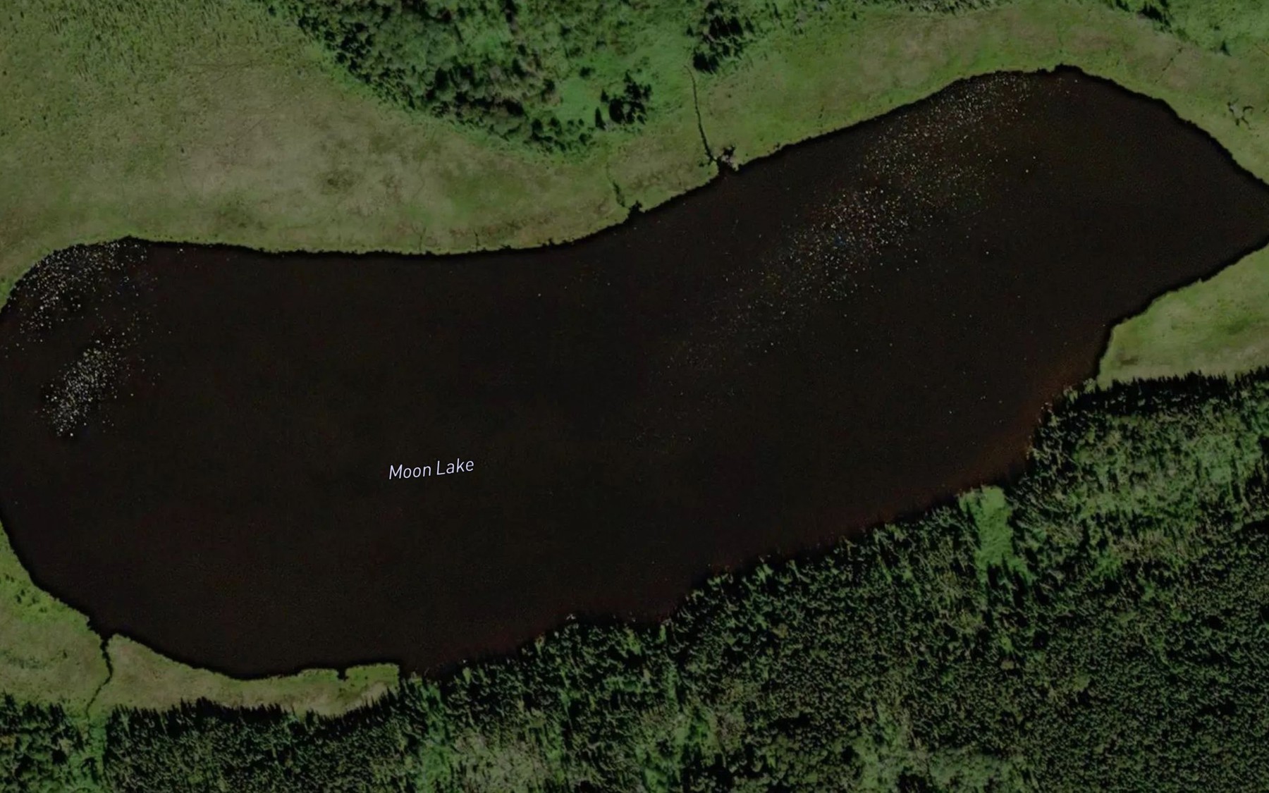 Satellite map of the Moon Lake