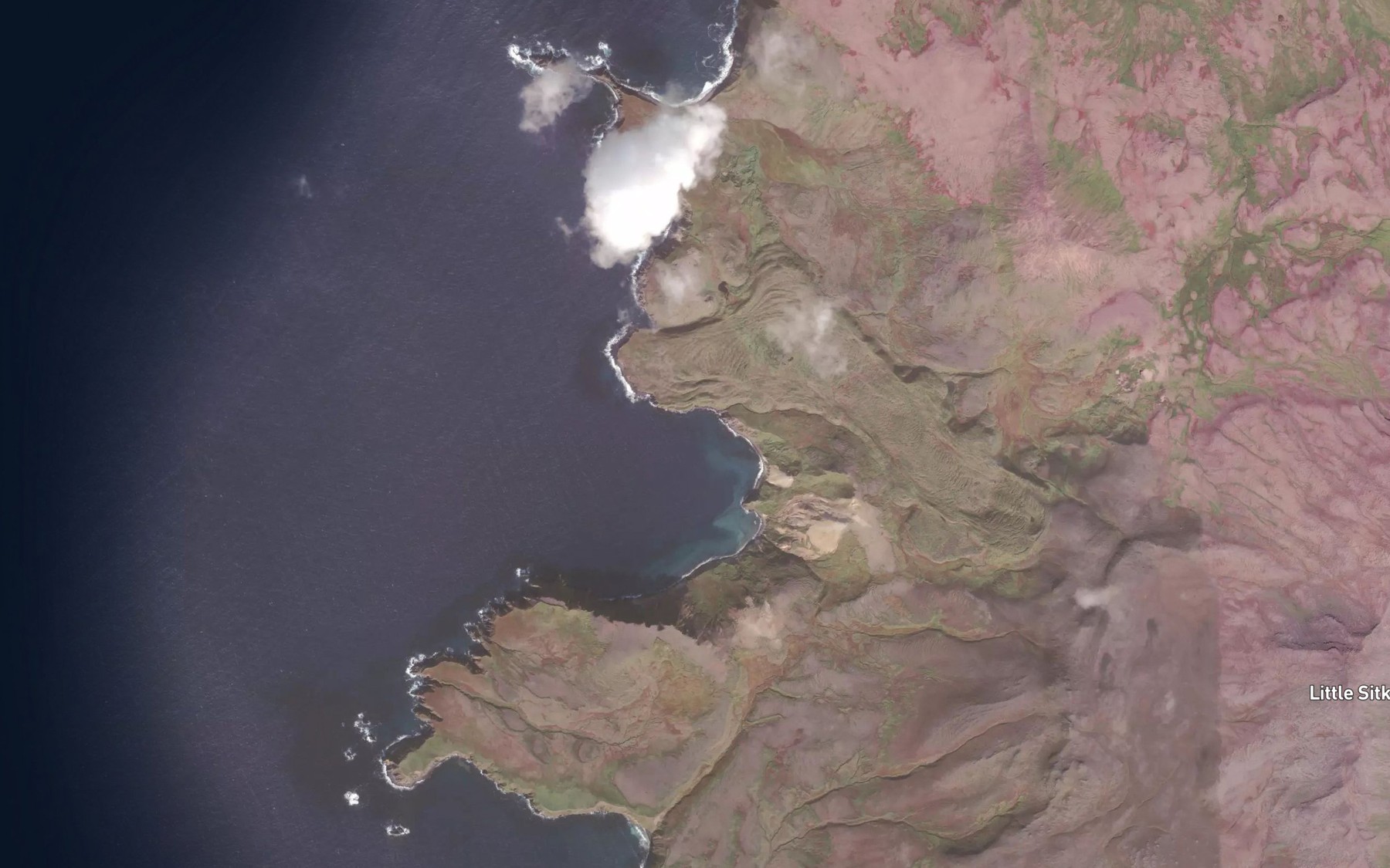 Satellite map of the West Cove