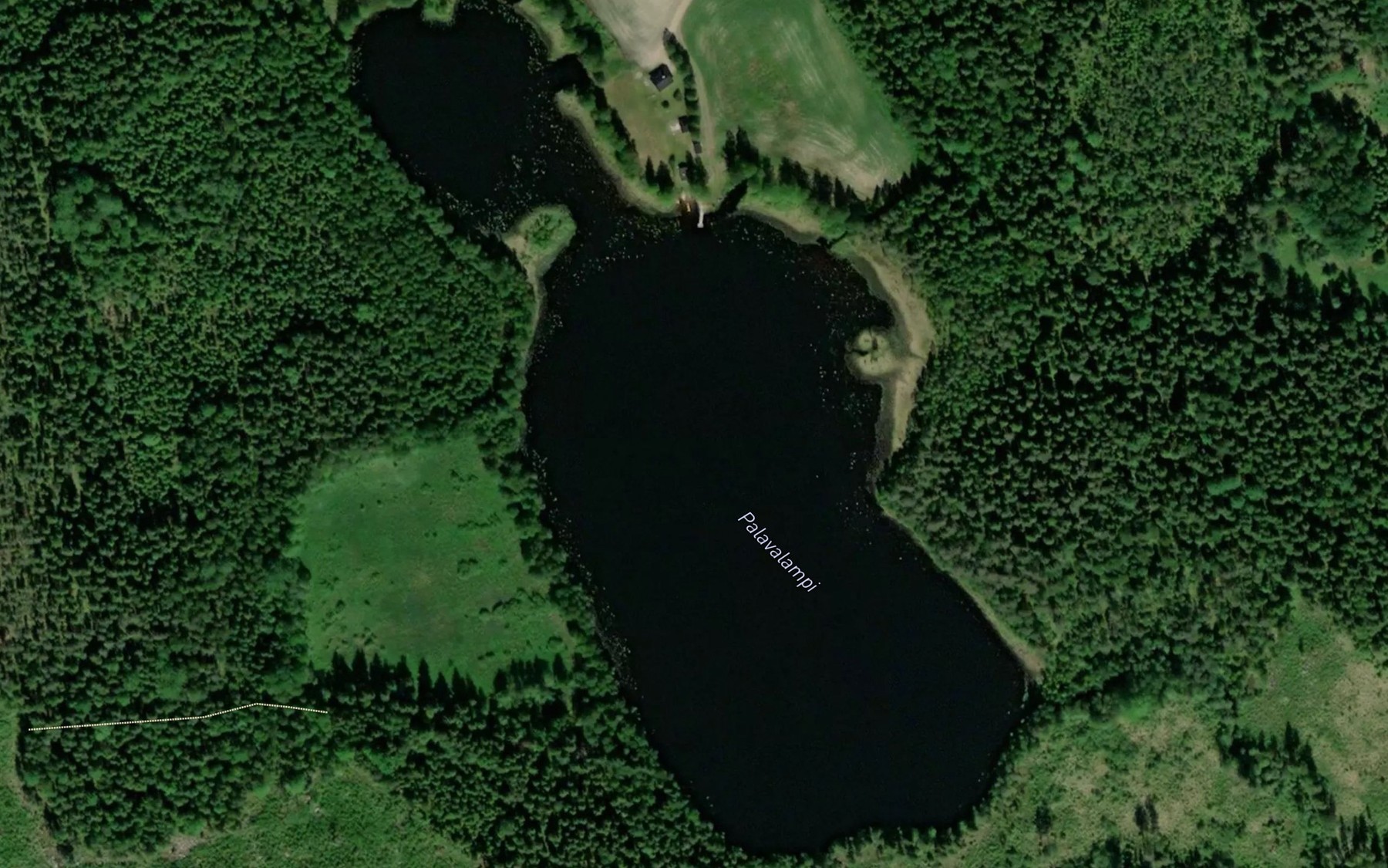 Satellite map of the Palavalampi