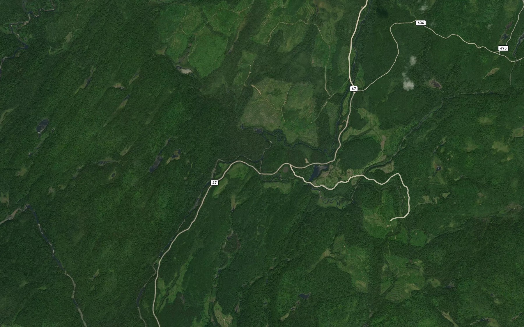 Satellite map of the Ruisseau French