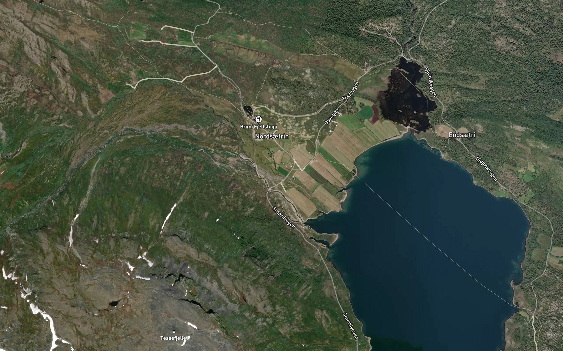 Satellite map of the Krokotbekken