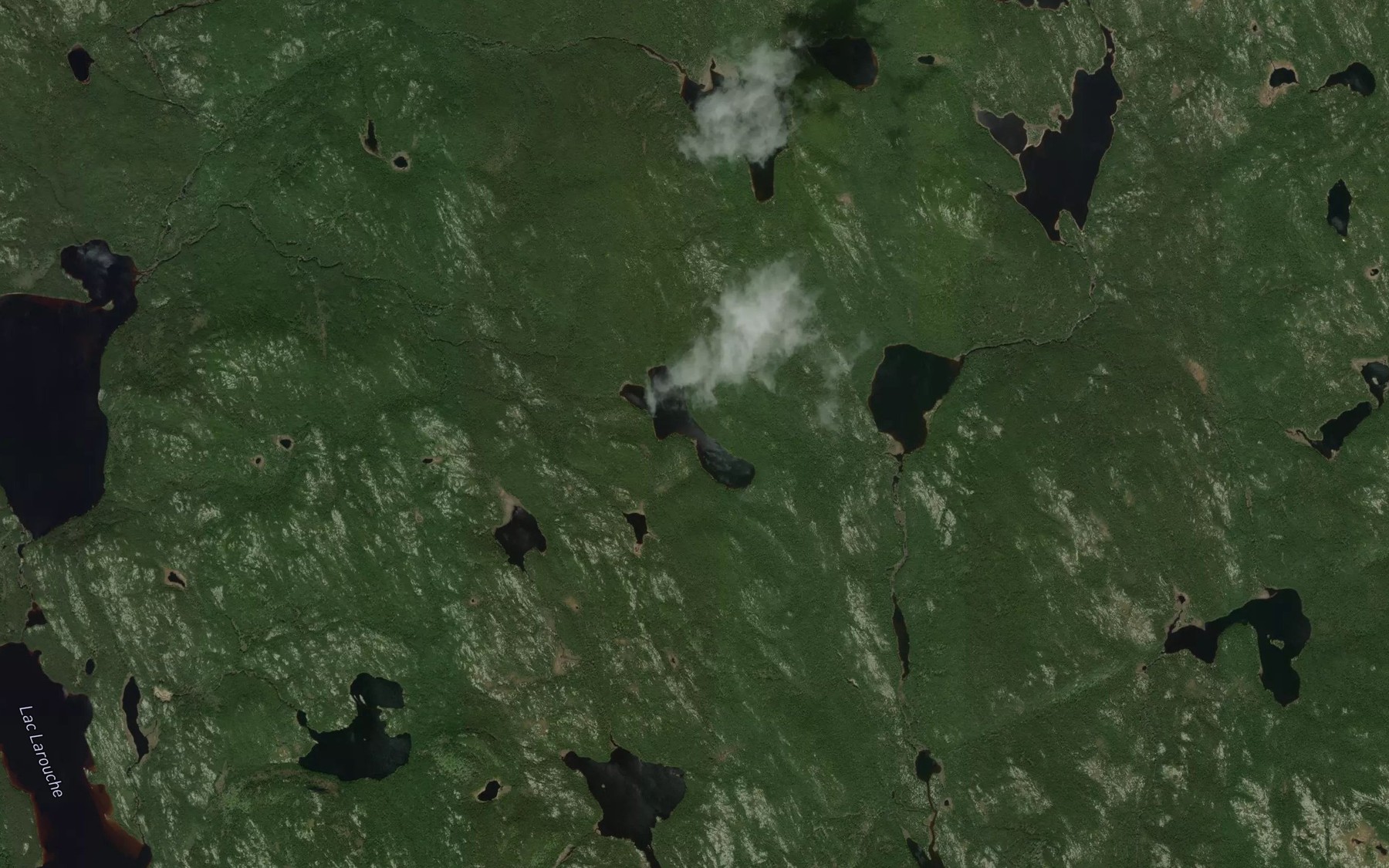 Satellite map of the Lac Profitable