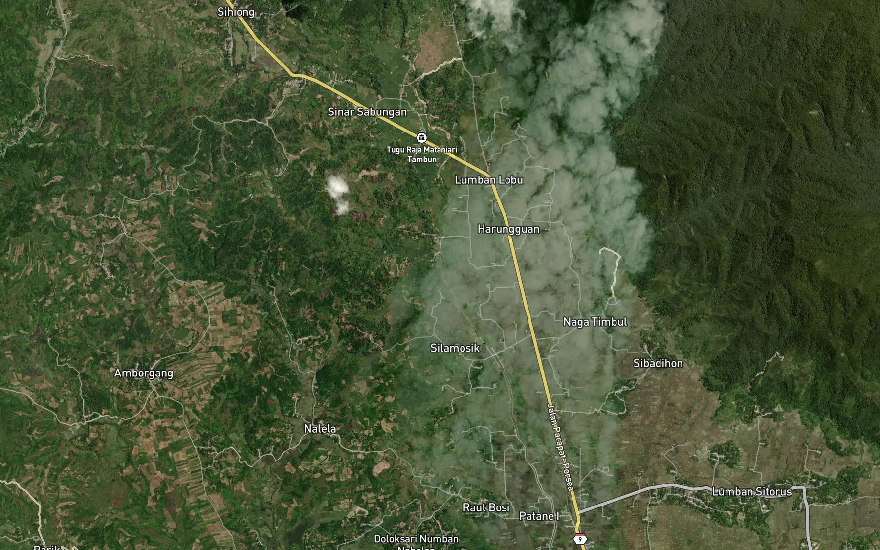 Satellite map of the Aek Sinaromput