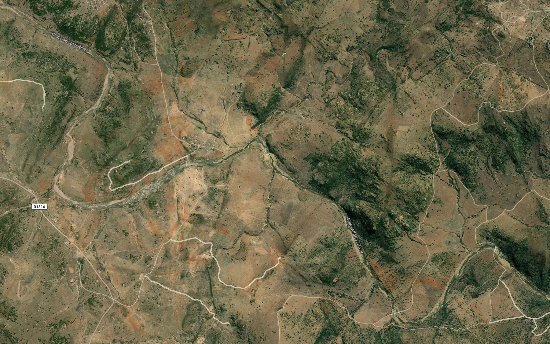 Satellite map of the Nsubeni