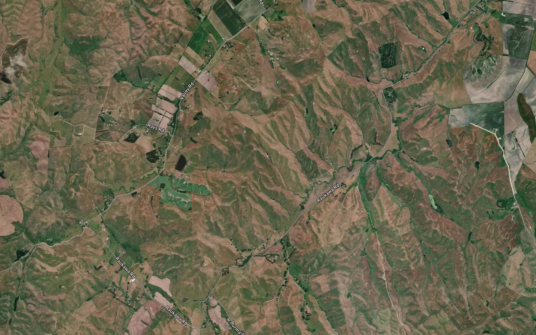 Satellite map of the Waipiropiro Stream