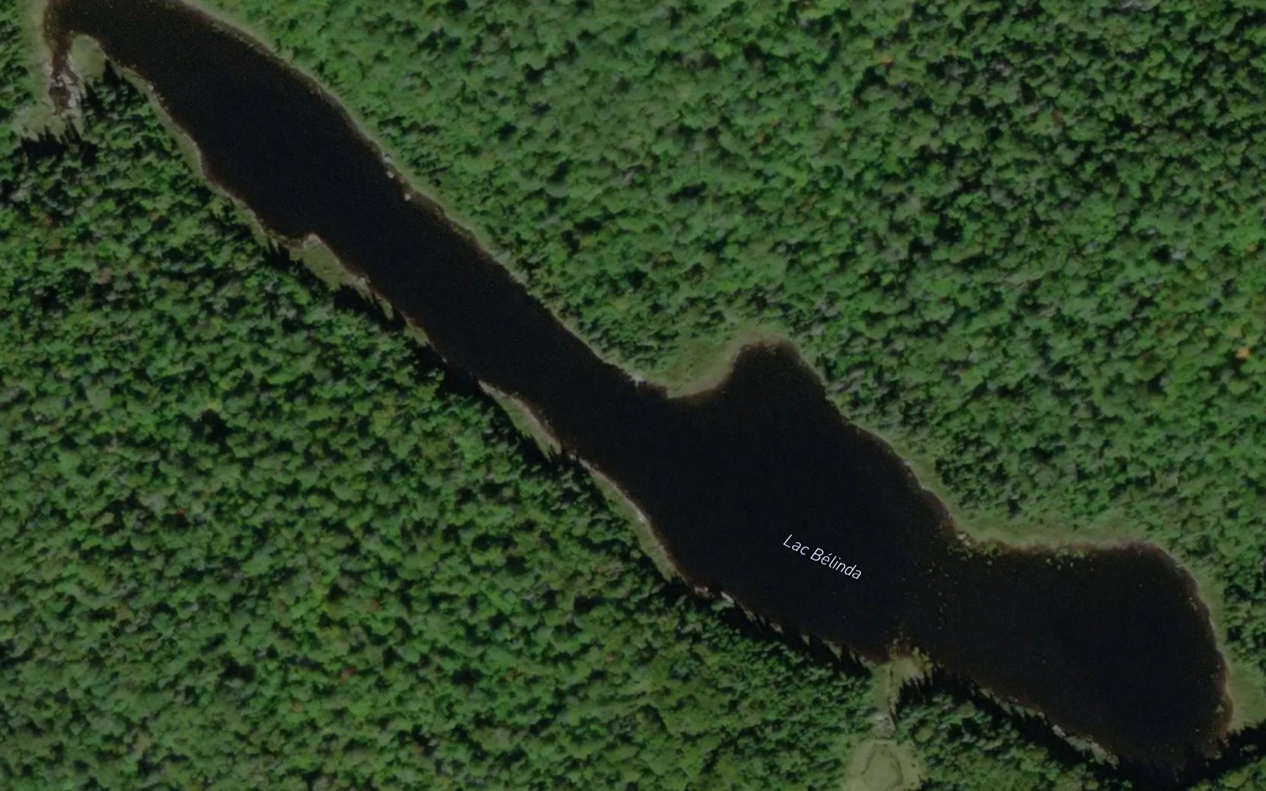 Satellite map of the Lac Belinda