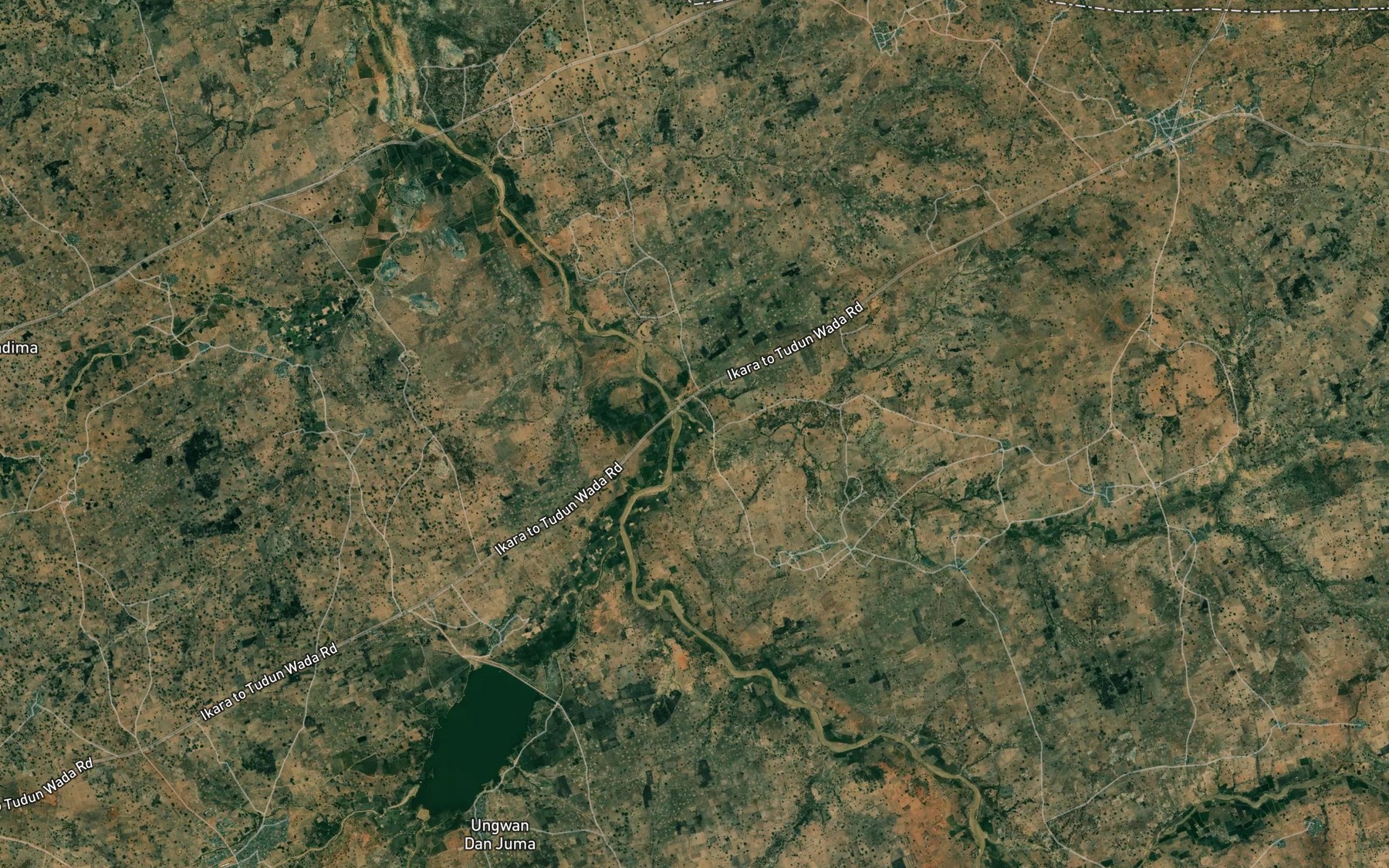 Satellite map of the River Kargo