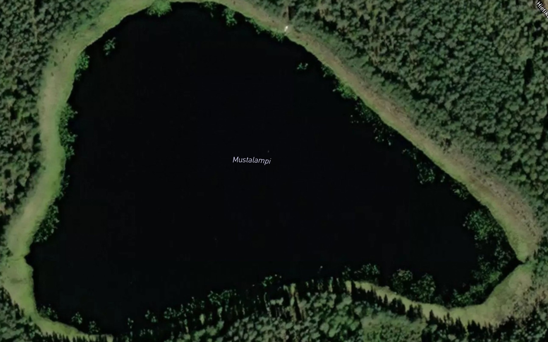 Satellite map of the Mustalampi