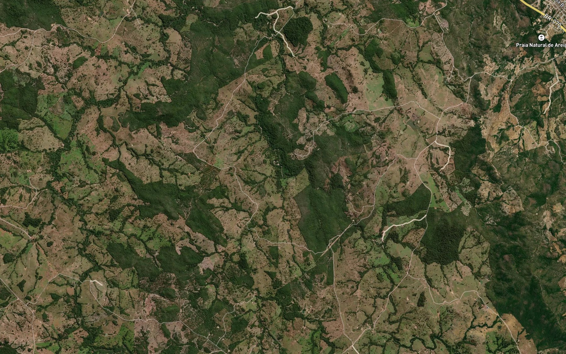 Satellite map of the Corrego da Agua Fria