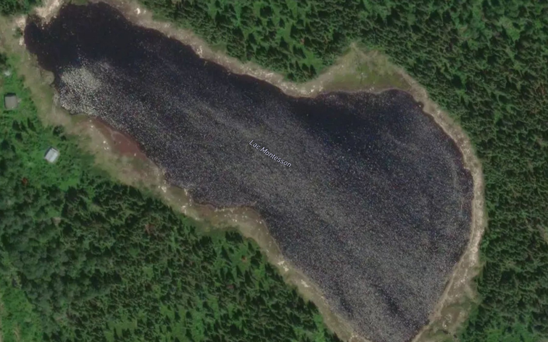 Satellite map of the Lac Montesson
