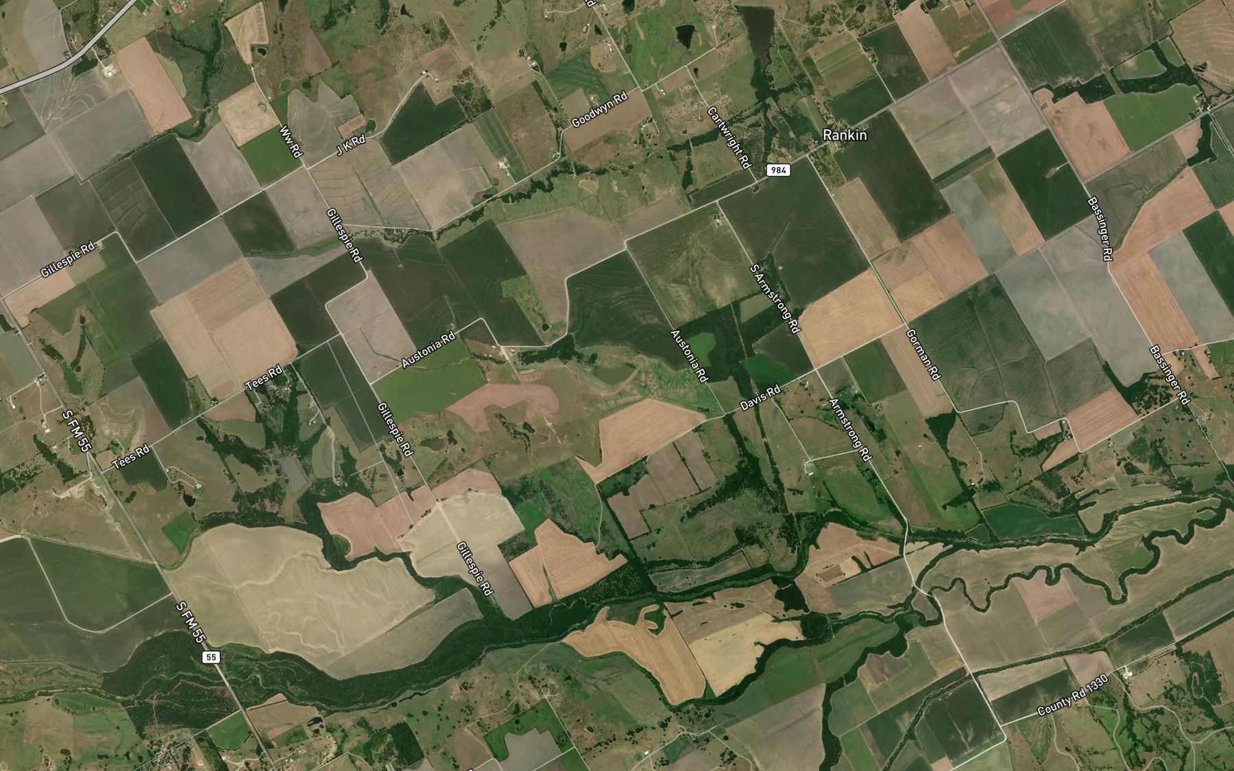 Satellite map of the Soil Conservation Service Site 95 Reservoir