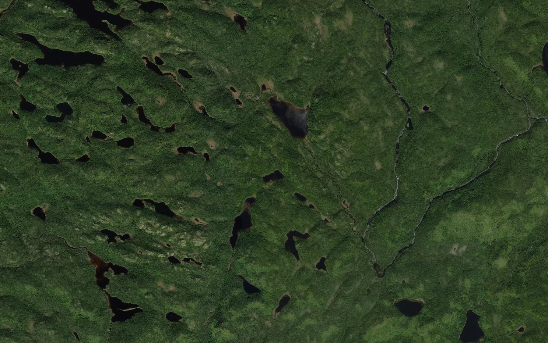 Satellite map of the Lac Uapistan Uanaikan