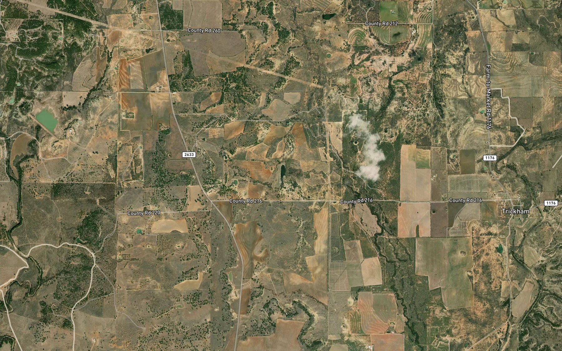 Satellite map of the Soil Conservation Service Site 1 Reservoir