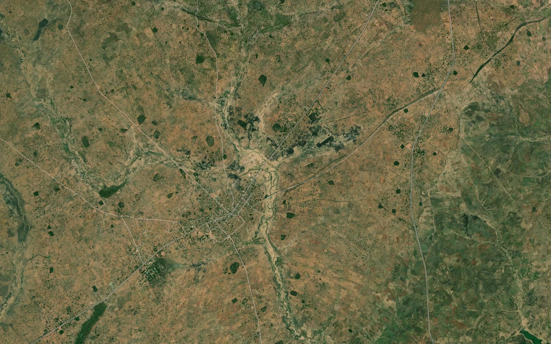 Satellite map of the River Vor