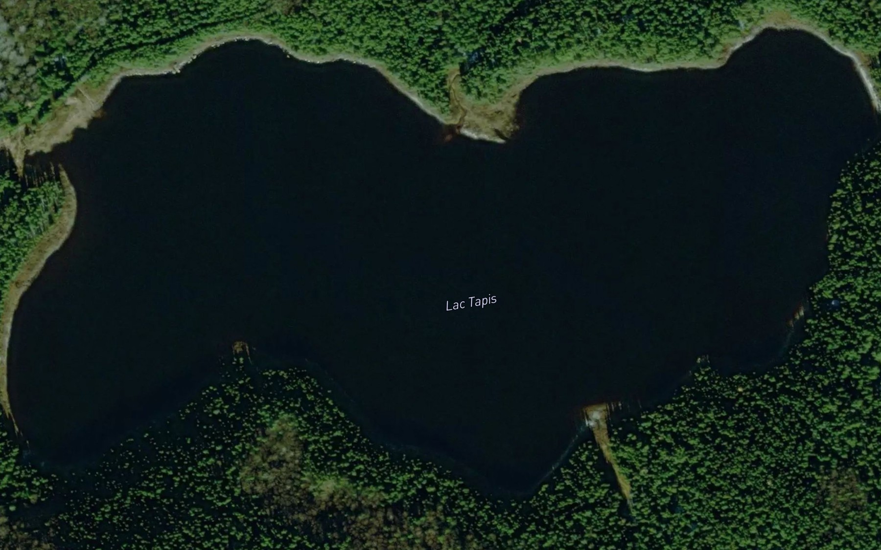 Satellite map of the Lac Tapis
