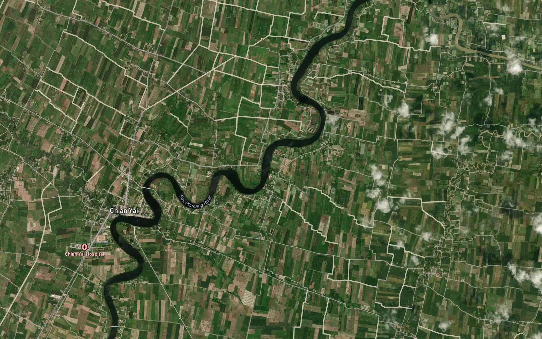 Satellite map of the Khlong Bang Thong Kham