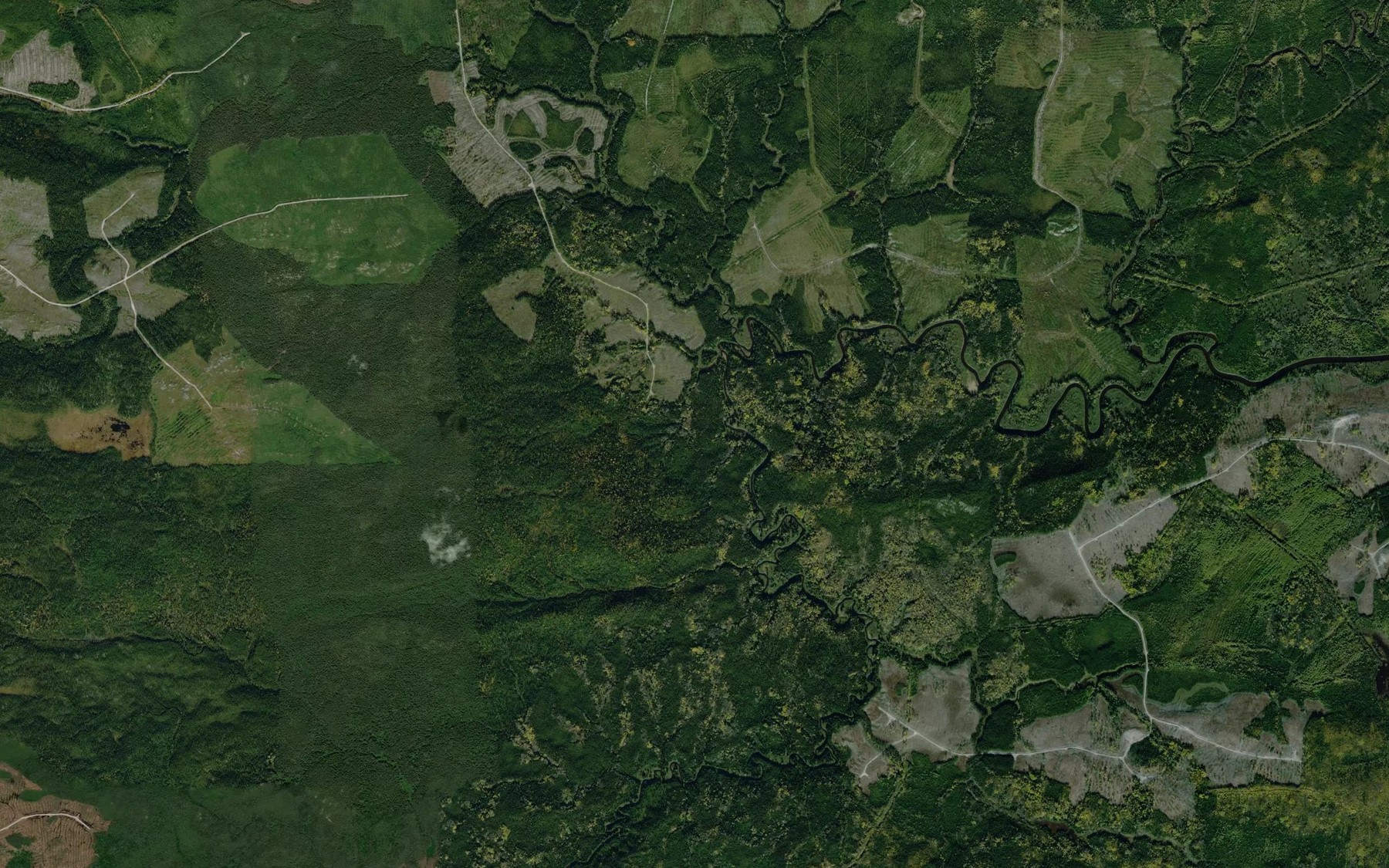 Satellite map of the Ruisseau Imbault