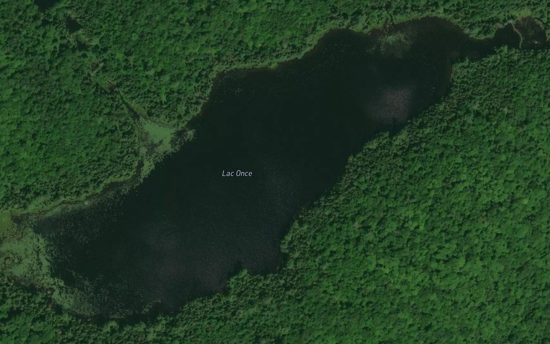 Satellite map of the Lac Once