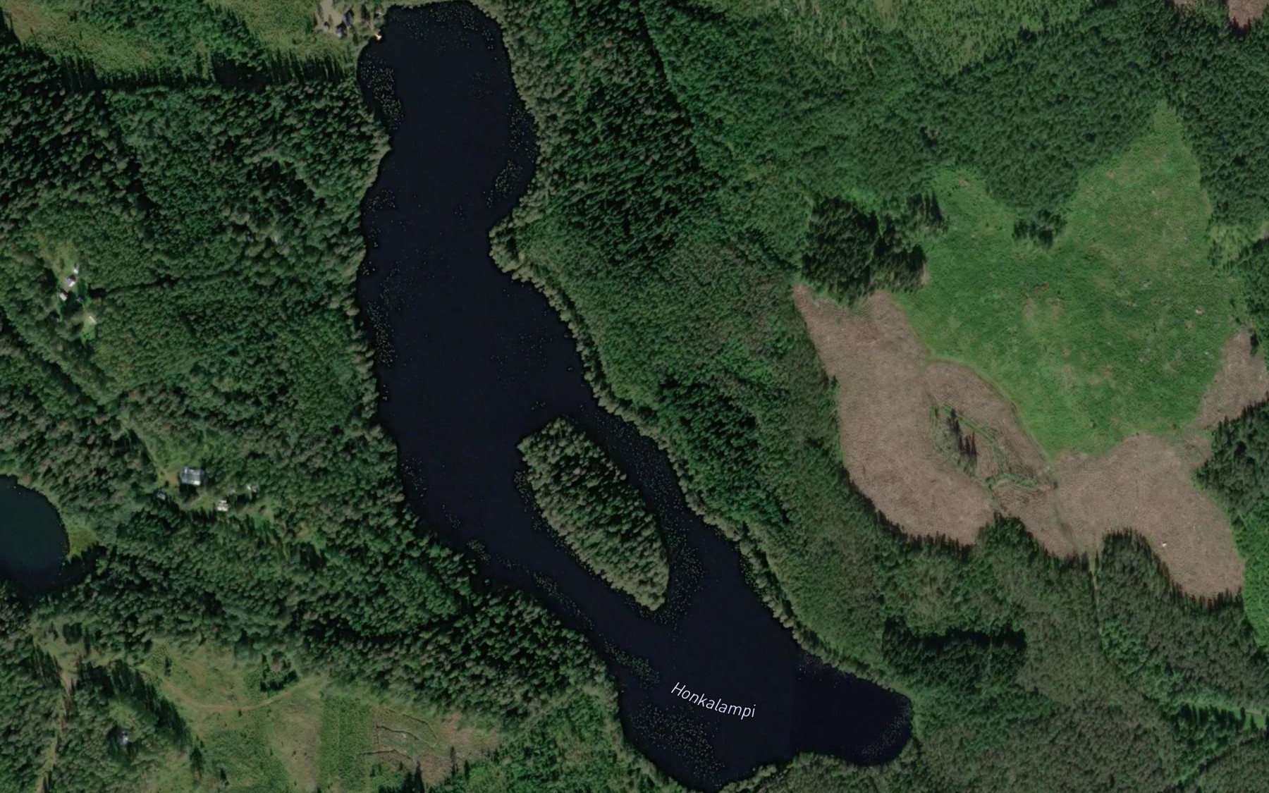 Satellite map of the Honkalampi