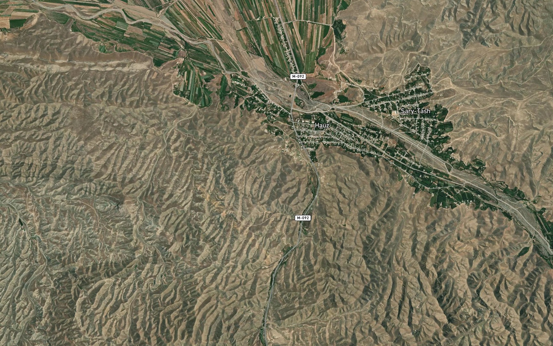 Satellite map of the Rodnik Shor-Bulak