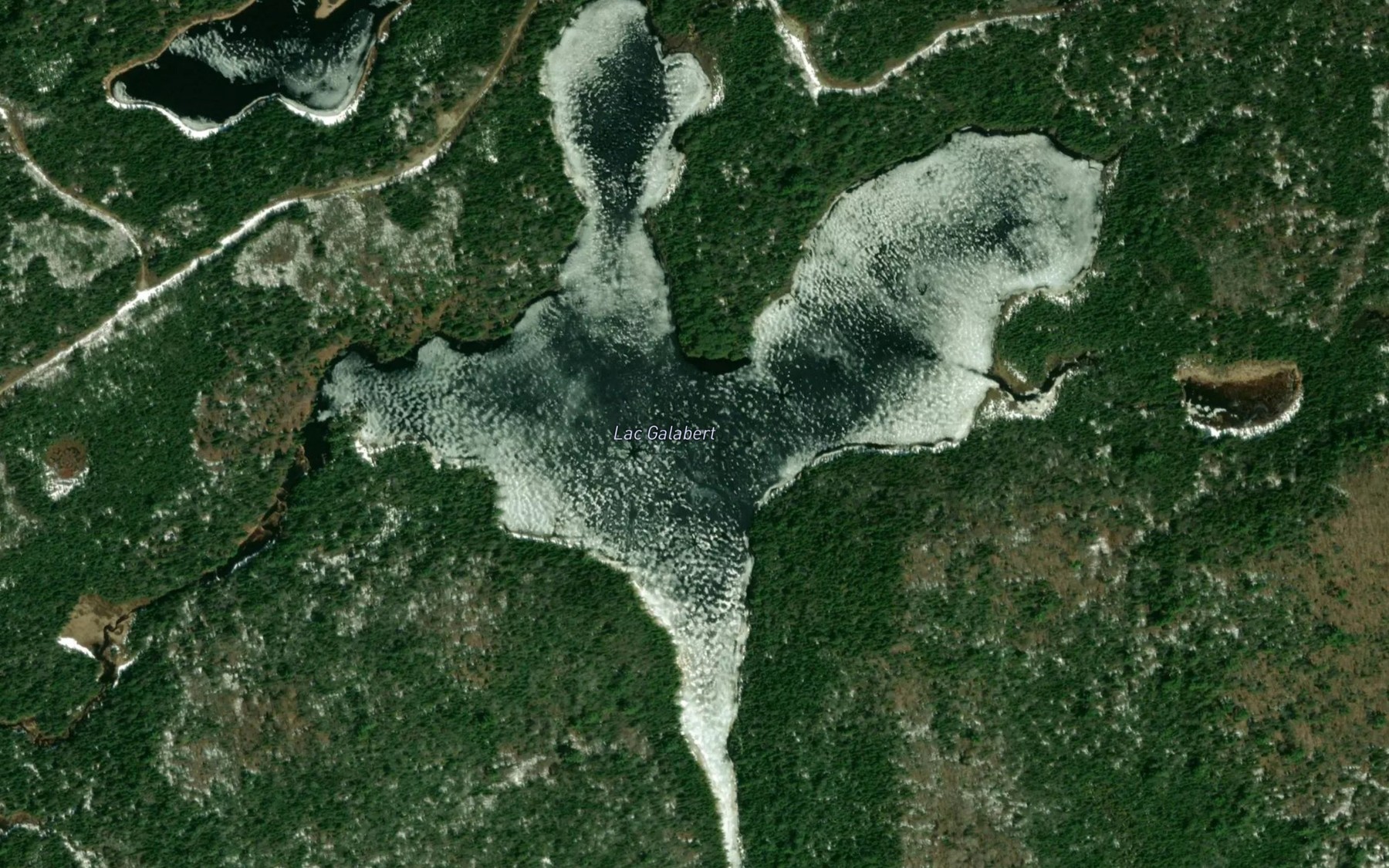 Satellite map of the Lac Galabert