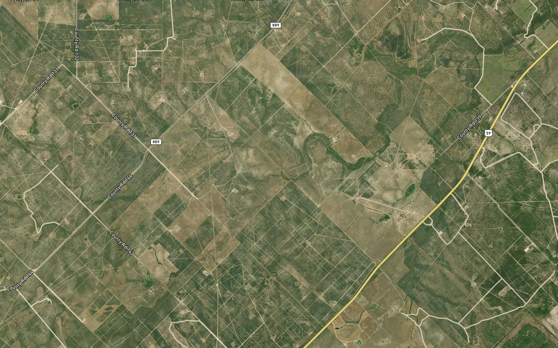 Satellite map of the Leopard Branch