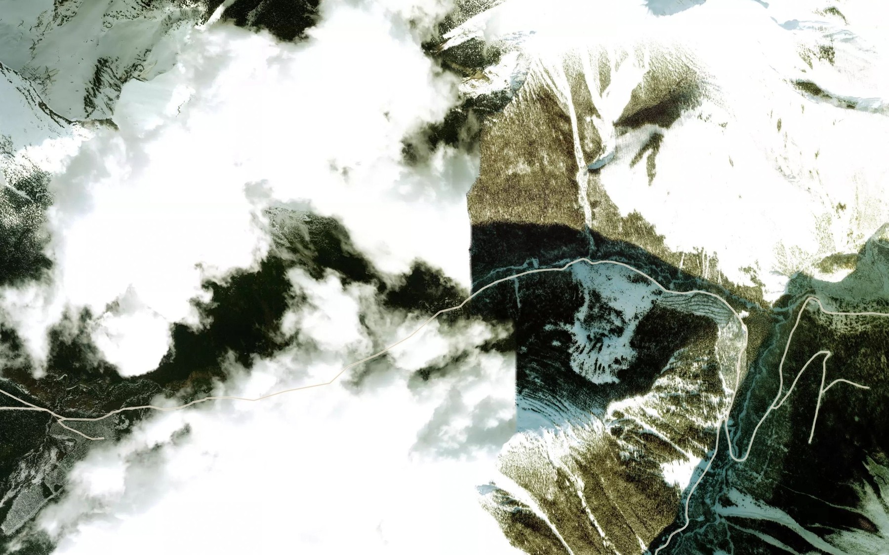 Satellite map of the Ozalenka Creek
