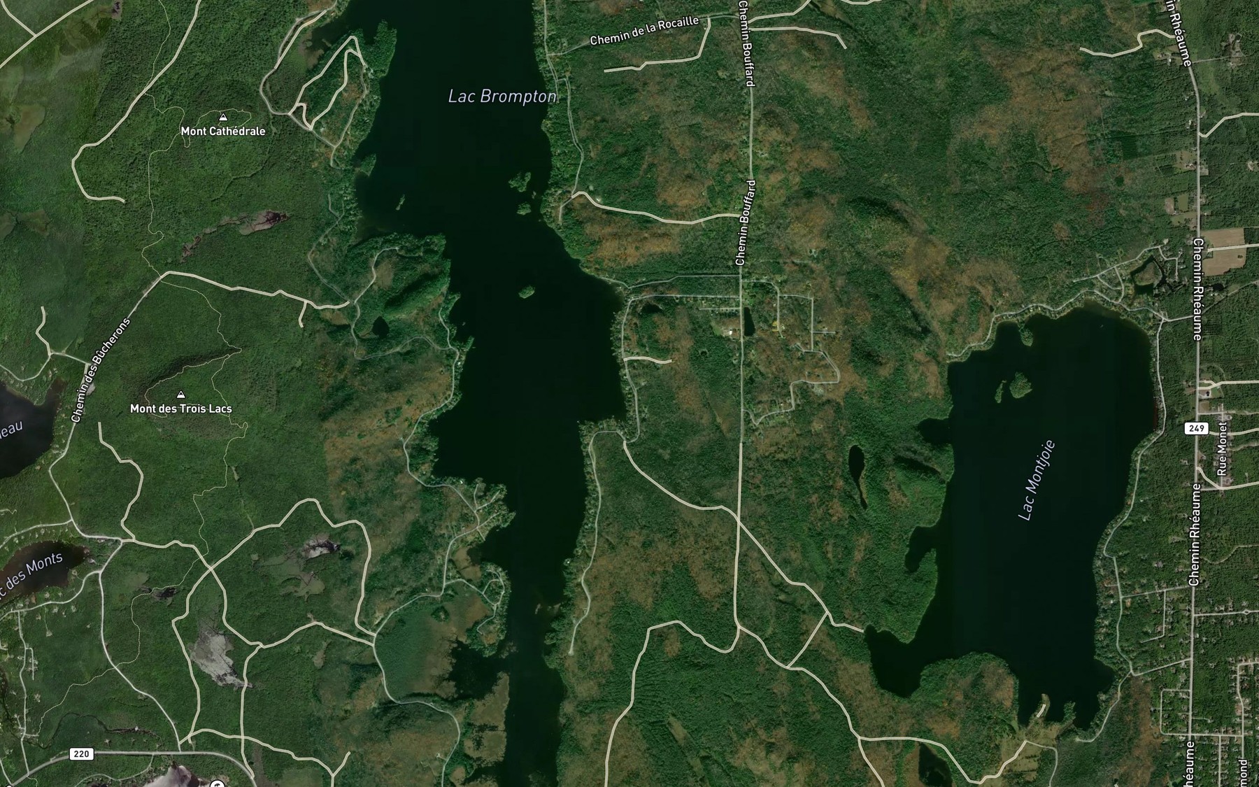 Satellite map of the Baie Nickel Mine
