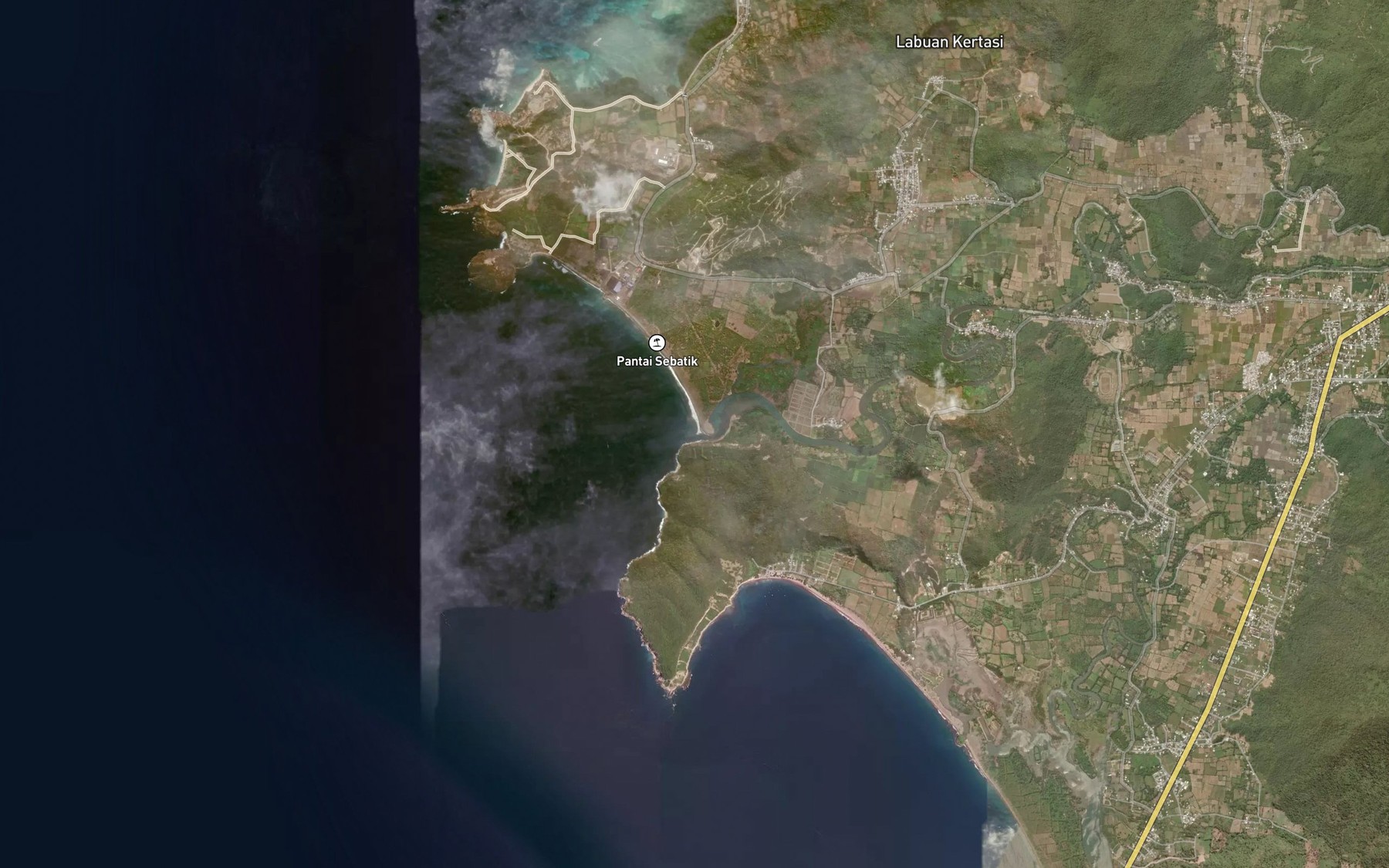 Satellite map of the Boa Beru
