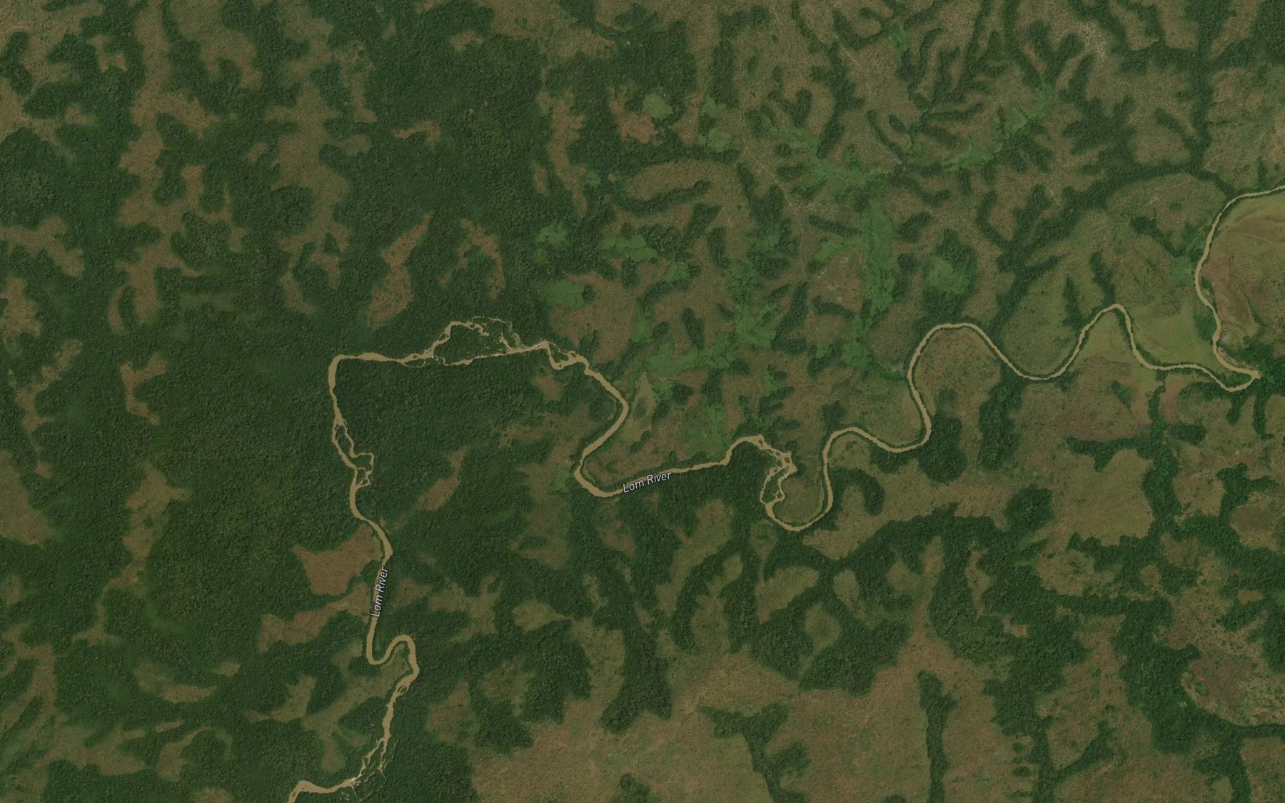 Satellite map of the Mboyo