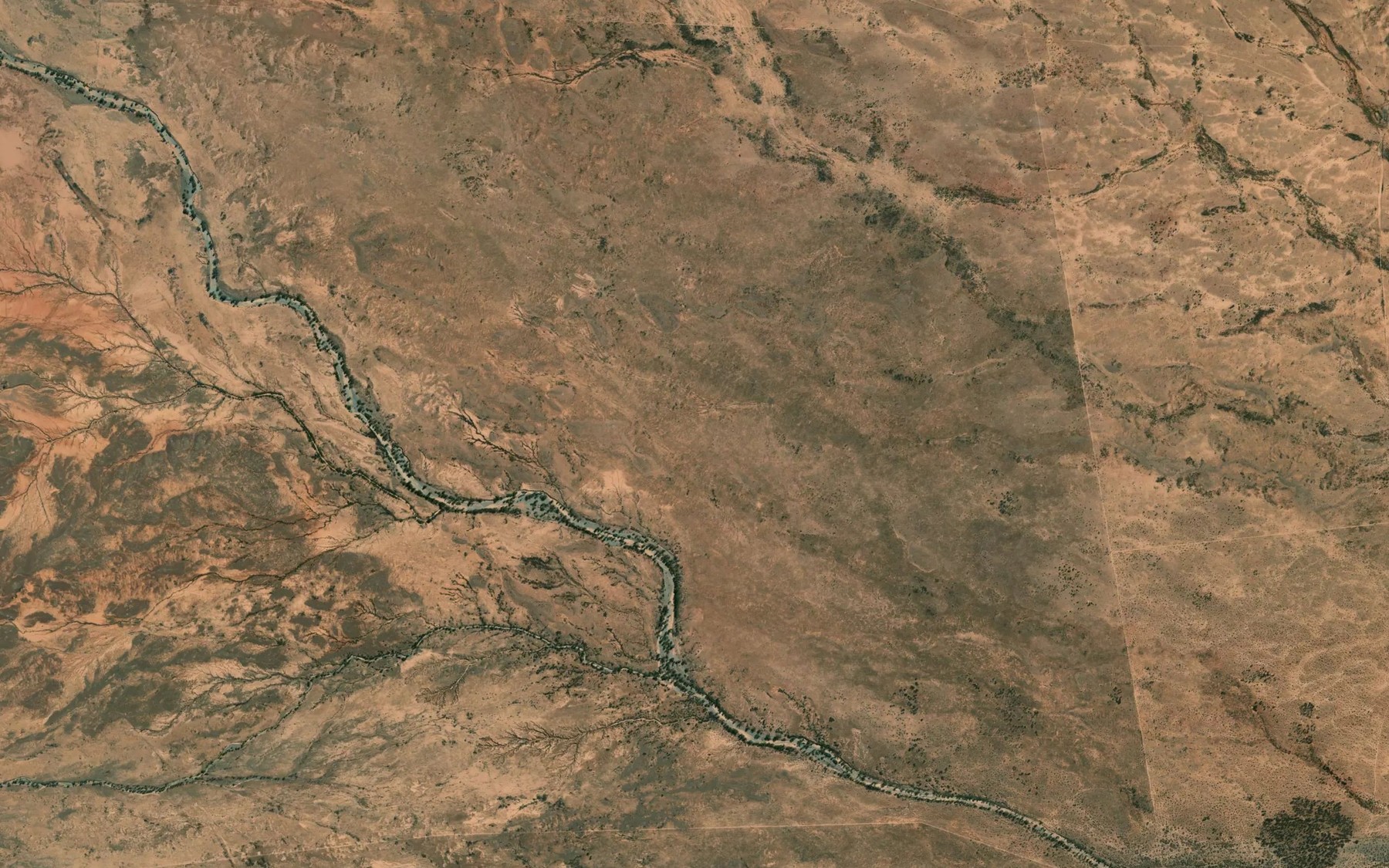 Satellite map of the Mount Billy Creek