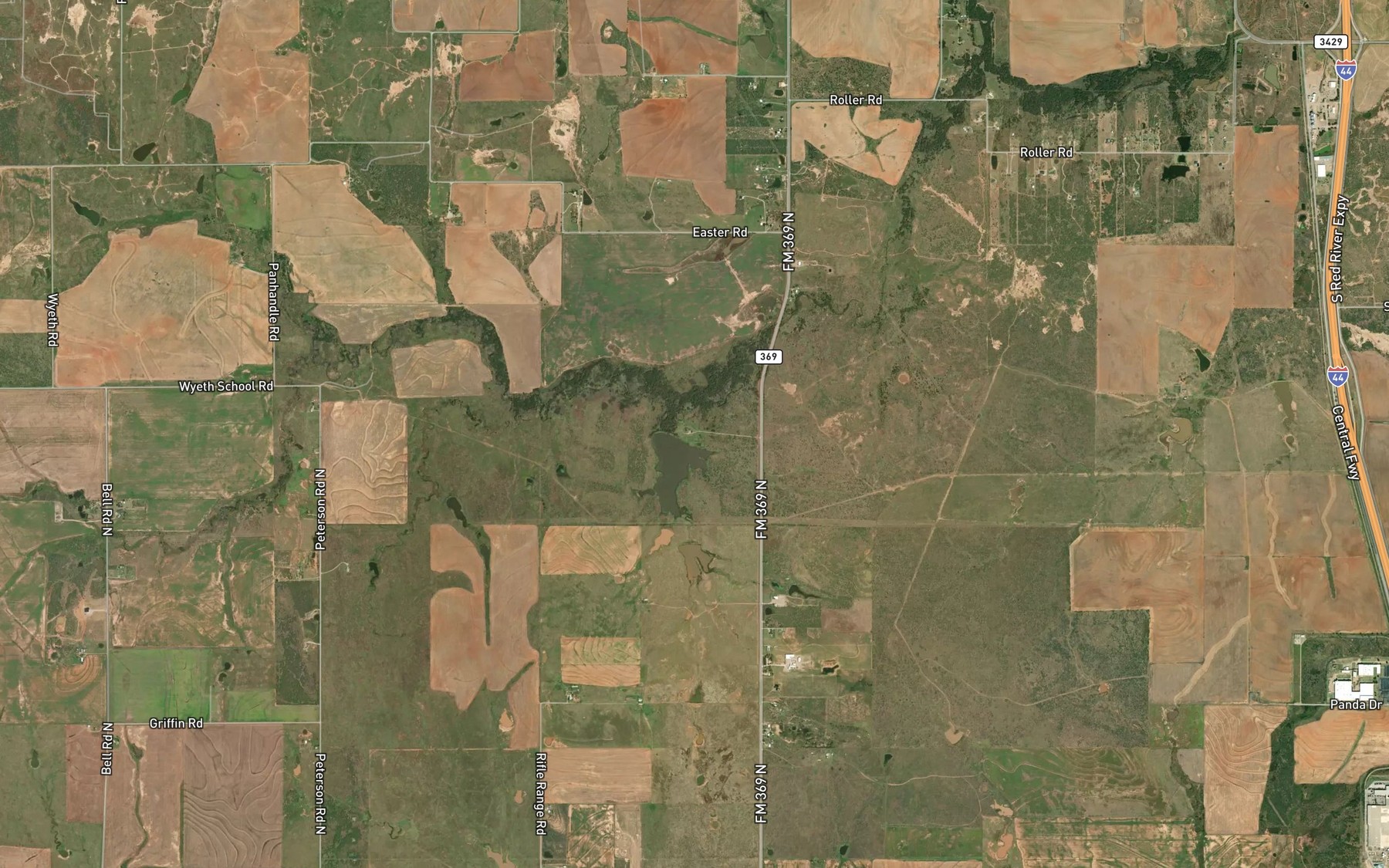 Satellite map of the Barbour-Kitchell Lake