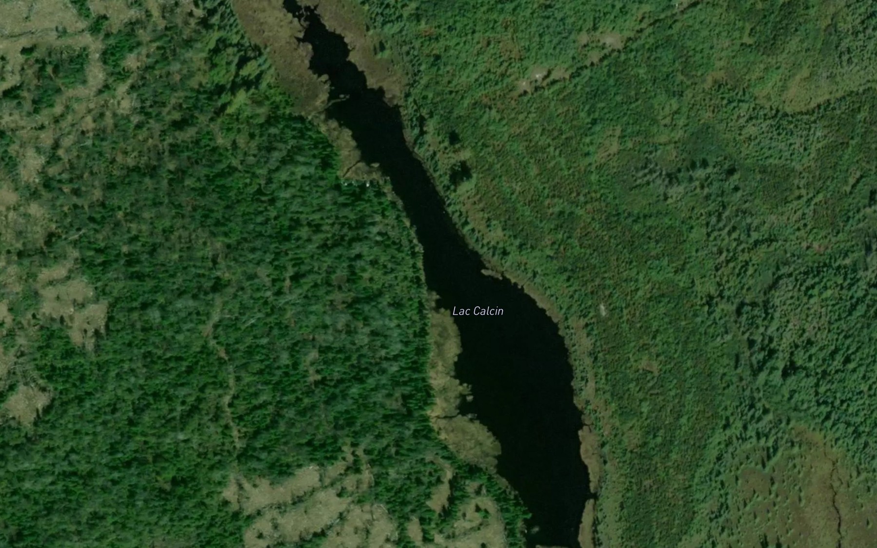 Satellite map of the Lac Calcin