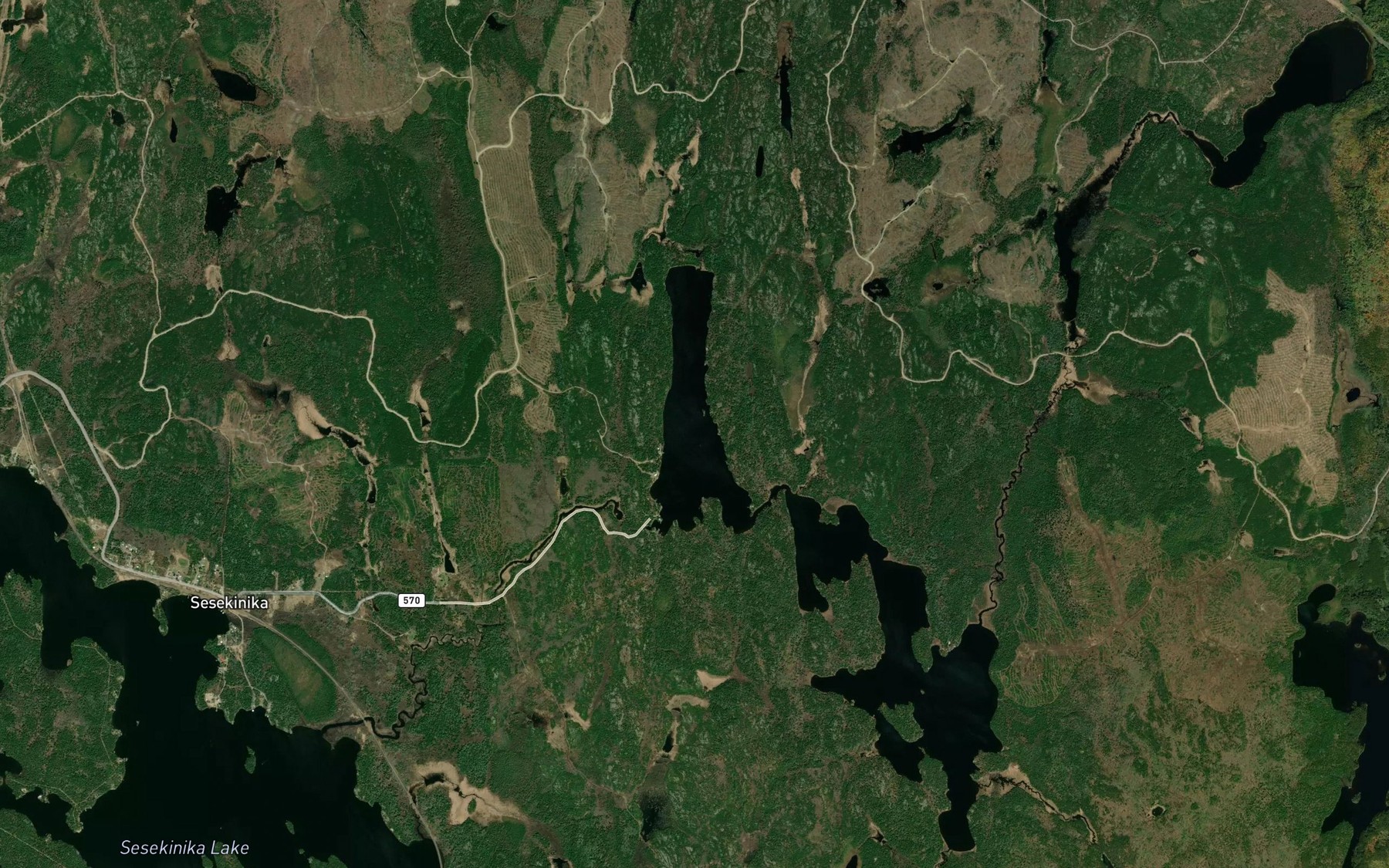 Satellite map of the Kapakita Lake