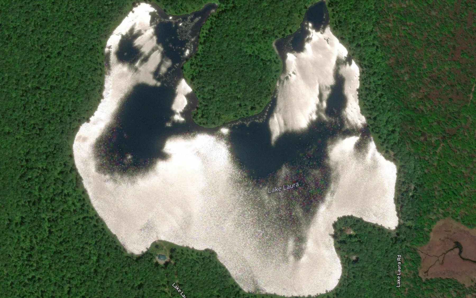 Satellite map of the Lake Laura
