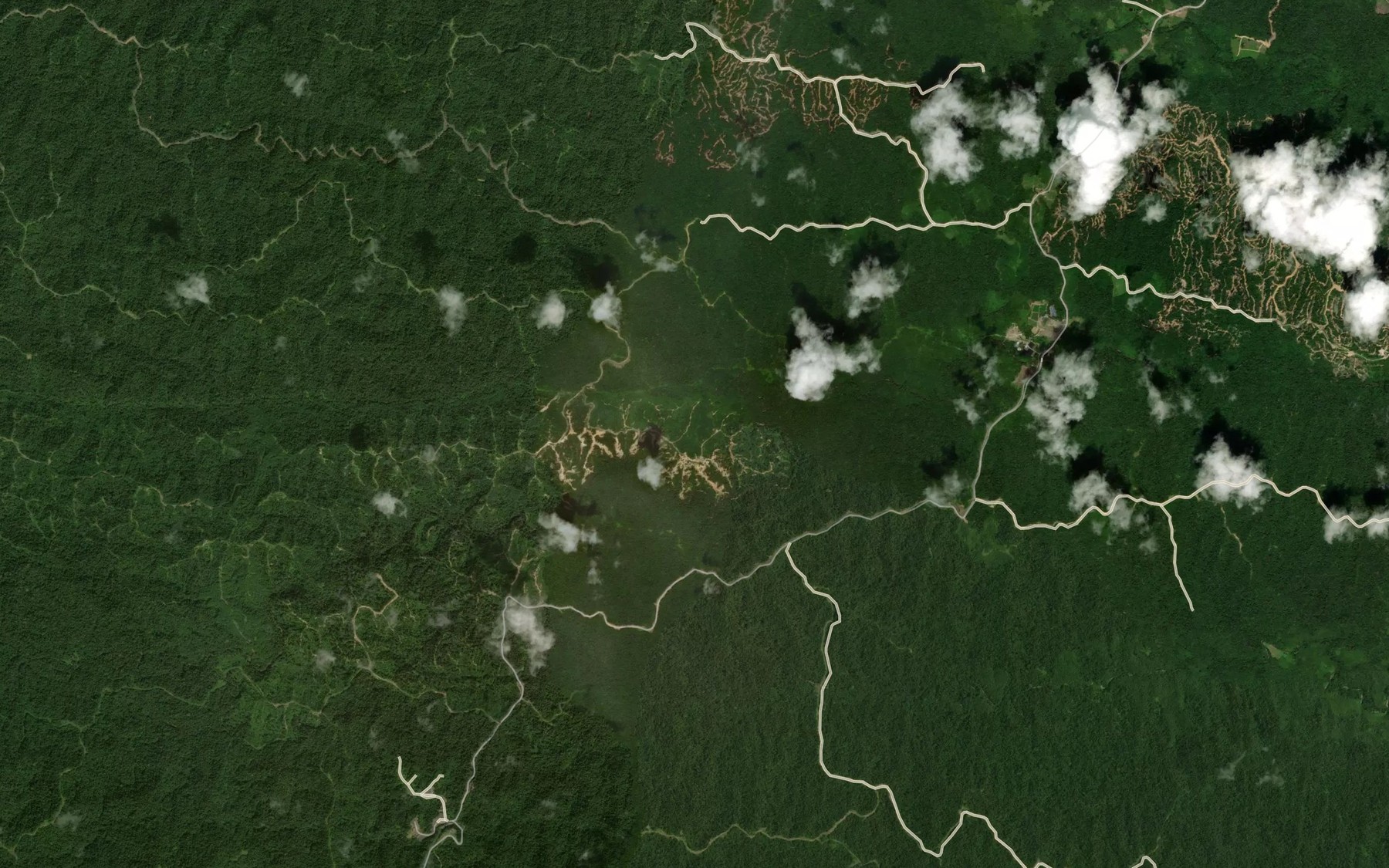 Satellite map of the Sungai Setampin