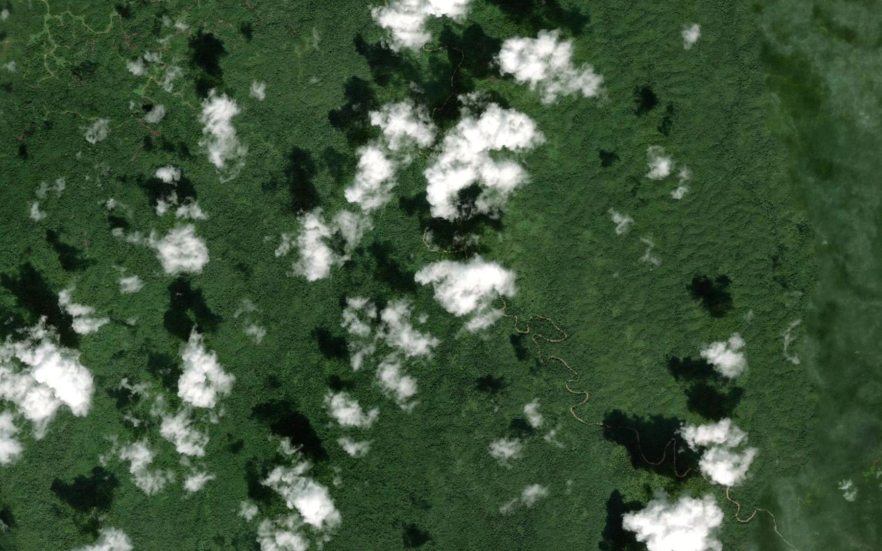 Satellite map of the Sungai Kuyang