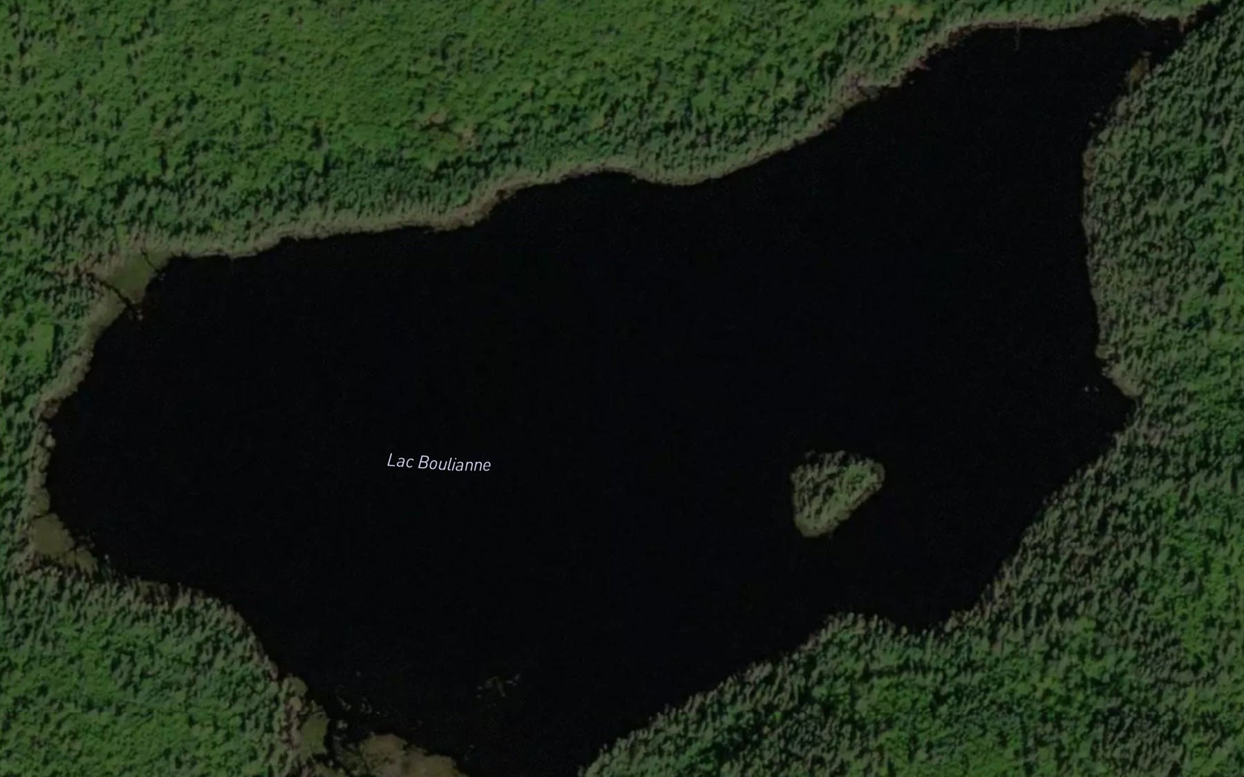 Satellite map of the Lac Boulianne
