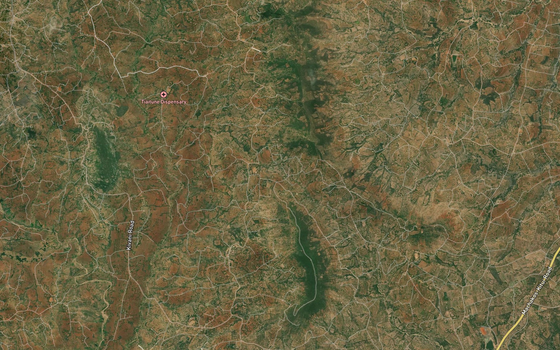 Satellite map of the Katheka Dam