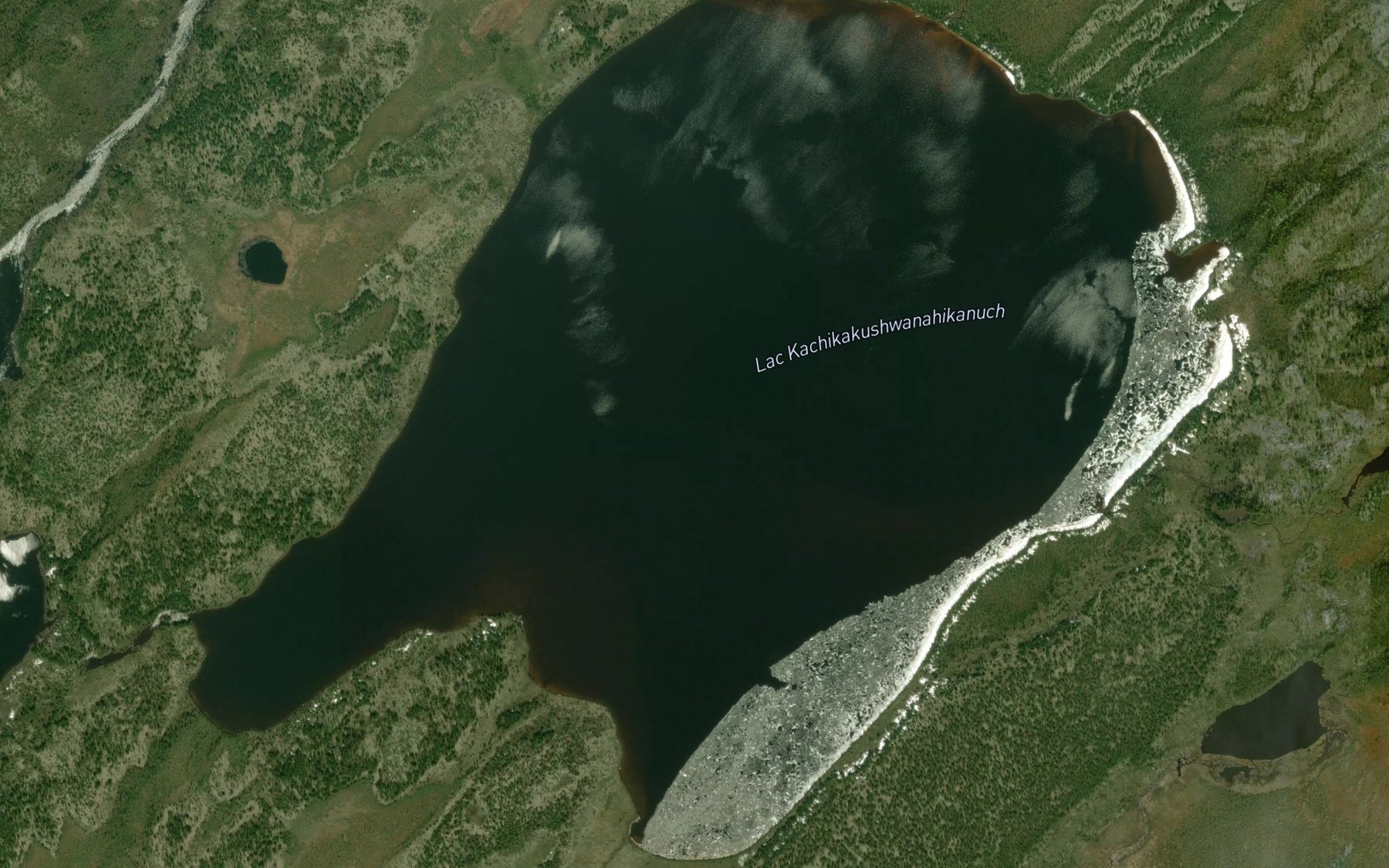 Satellite map of the Lac Kachikakushwanahikanuch