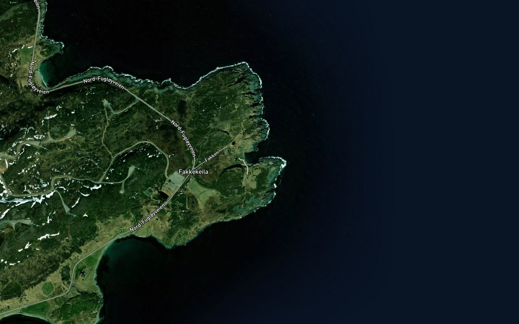 Satellite map of the Keila