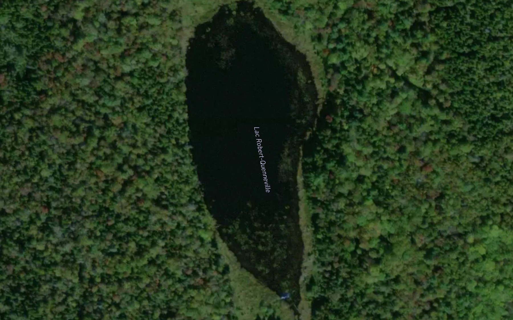 Satellite map of the Lac Robert-Quenneville